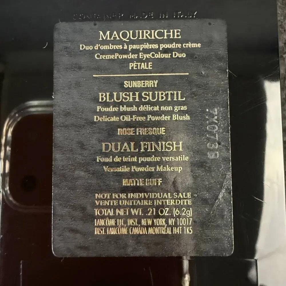 Lancome Maquiriche Petale Sunberry Palette  .21 oz